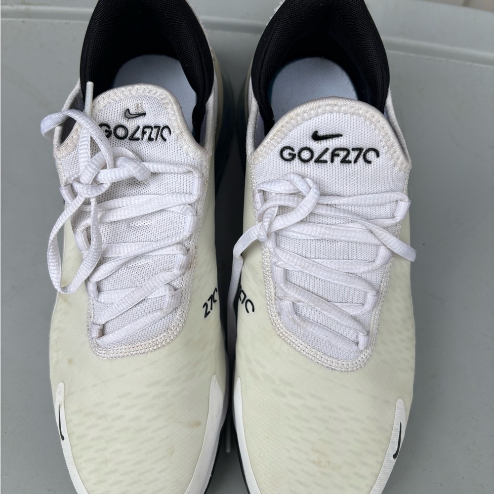 Nike Air Max 270 G Spikeless Golf Shoes CK6483-102 - White/Black - 9 - Picture 2 of 8